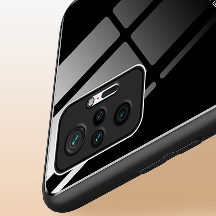 For Xiaomi Redmi Note 10 Pro Max All-inclusive Leather + Organic Glass Protective Case with Metal Iron Sheet