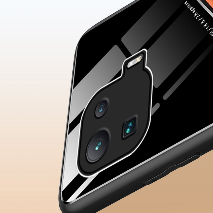 For Xiaomi Mi 11 Lite All-inclusive Leather + Organic Glass Protective Case with Metal Iron Sheet