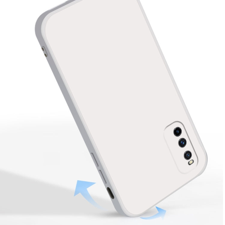 For vivo IQOO Neo3 Solid Color Imitation Liquid Silicone Straight Edge Dropproof Full Coverage Protective Case