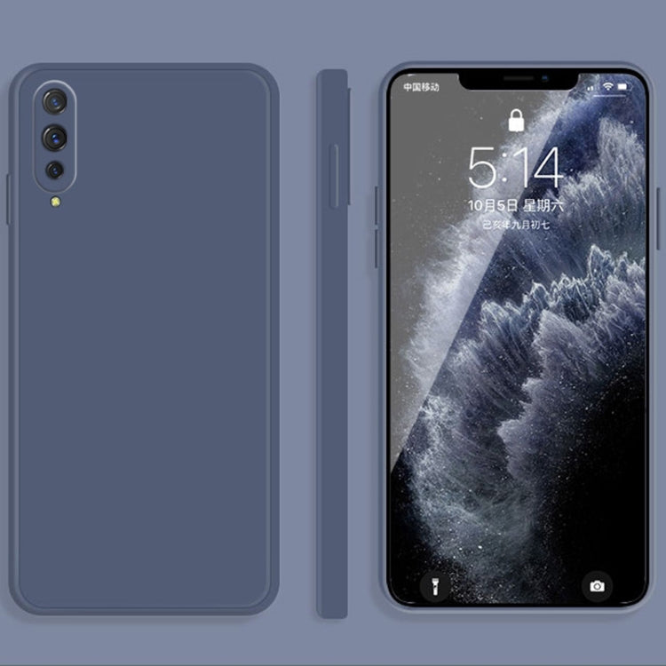 For vivo IQOO Solid Color Imitation Liquid Silicone Straight Edge Dropproof Full Coverage Protective Case