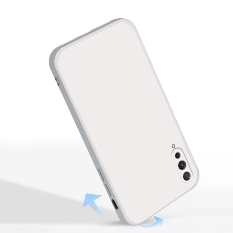 For vivo IQOO Solid Color Imitation Liquid Silicone Straight Edge Dropproof Full Coverage Protective Case