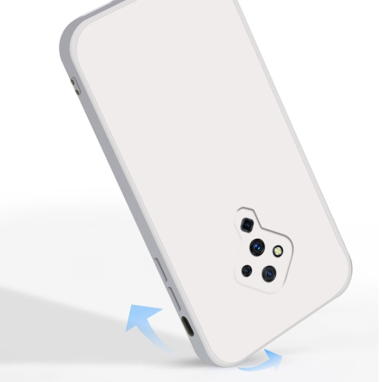 For vivo S5 Solid Color Imitation Liquid Silicone Straight Edge Dropproof Full Coverage Protective Case