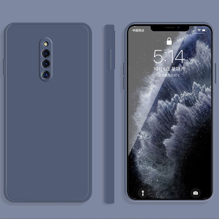 For vivo X27 Pro Solid Color Imitation Liquid Silicone Straight Edge Dropproof Full Coverage Protective Case