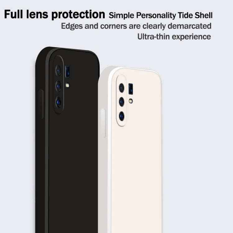 For vivo X30 Pro Solid Color Imitation Liquid Silicone Straight Edge Dropproof Full Coverage Protective Case