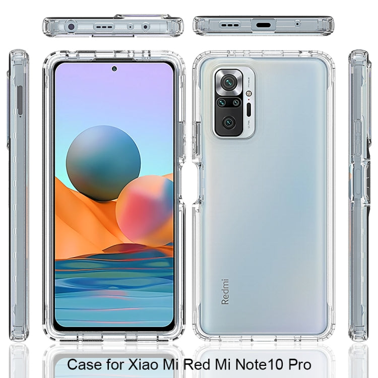 For Xiaomi Redmi Note 10 Pro Shockproof Highly Transparent PC+TPU Protective Case
