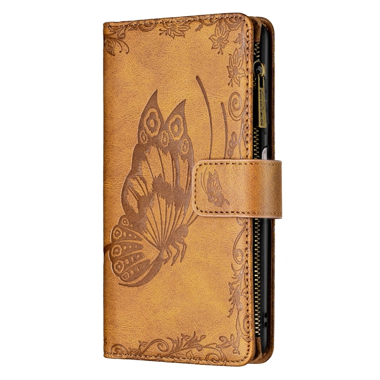 For Samsung Galaxy A32 5G Flying Butterfly Embossing Pattern Zipper Horizontal Flip Leather Case with Holder & Card Slots & Wallet