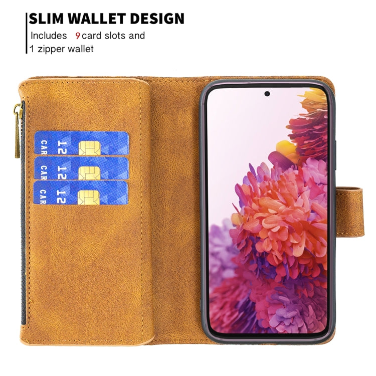 For Samsung Galaxy S20 FE Flying Butterfly Embossing Pattern Zipper Horizontal Flip Leather Case with Holder & Card Slots & Wallet