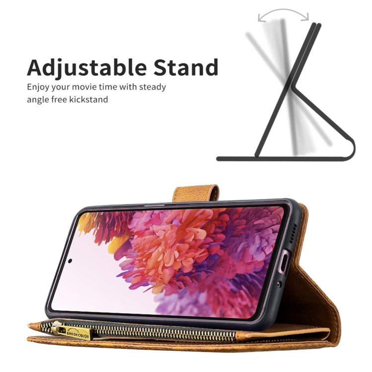 For Samsung Galaxy S20 FE Flying Butterfly Embossing Pattern Zipper Horizontal Flip Leather Case with Holder & Card Slots & Wallet