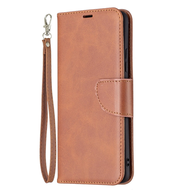 For Samsung Galaxy A82 5G Retro Lambskin Texture Pure Color Horizontal Flip PU Leather Case with Holder & Card Slots & Wallet & Lanyard