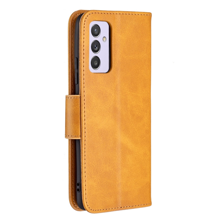 For Samsung Galaxy A82 5G Retro Lambskin Texture Pure Color Horizontal Flip PU Leather Case with Holder & Card Slots & Wallet & Lanyard