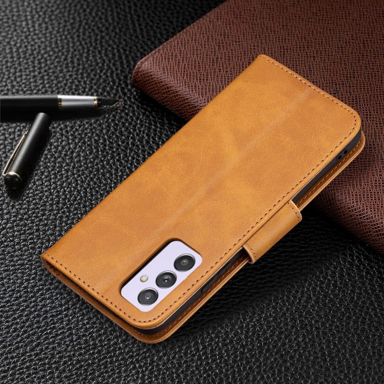 For Samsung Galaxy A82 5G Retro Lambskin Texture Pure Color Horizontal Flip PU Leather Case with Holder & Card Slots & Wallet & Lanyard