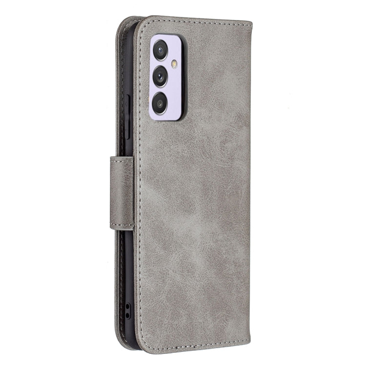 For Samsung Galaxy A82 5G Retro Lambskin Texture Pure Color Horizontal Flip PU Leather Case with Holder & Card Slots & Wallet & Lanyard