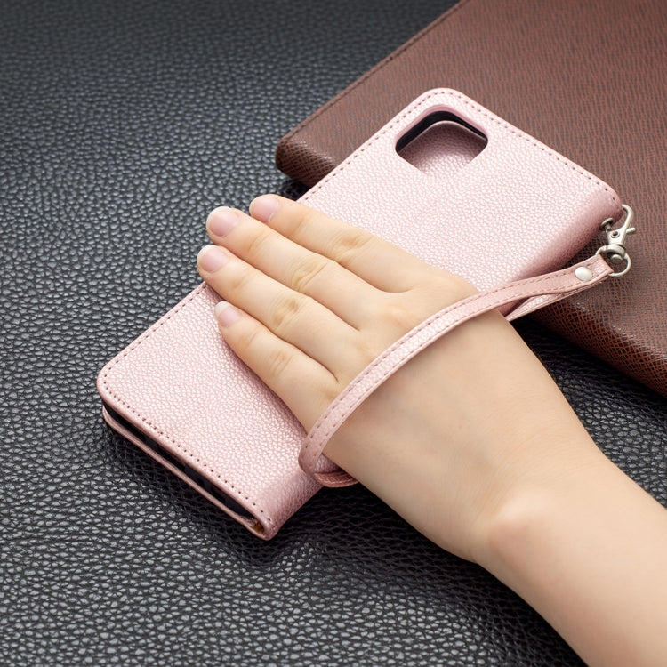 For Samsung Galaxy A22 5G Litchi Texture Pure Color Horizontal Flip Leather Case with Holder & Card Slots & Wallet & Lanyard