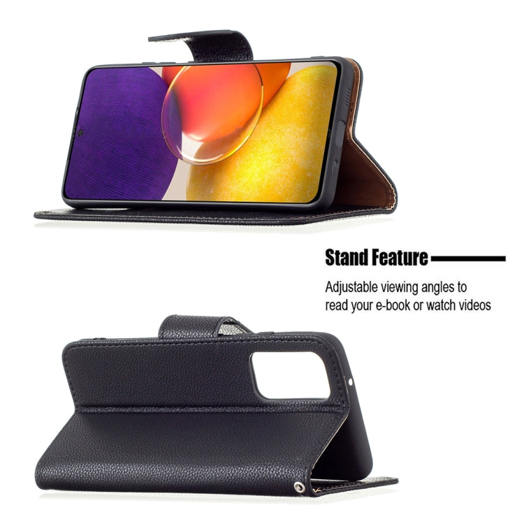 For Samsung Galaxy A82 5G Litchi Texture Pure Color Horizontal Flip Leather Case with Holder & Card Slots & Wallet & Lanyard