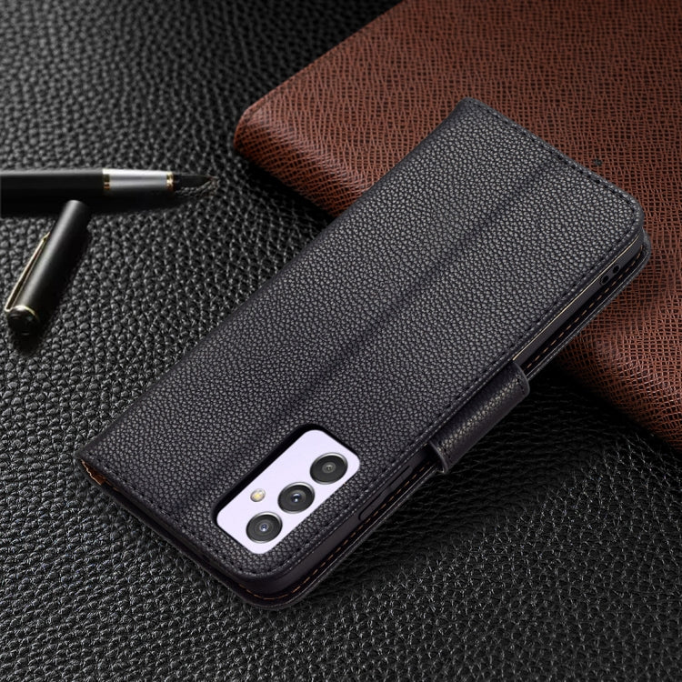 For Samsung Galaxy A82 5G Litchi Texture Pure Color Horizontal Flip Leather Case with Holder & Card Slots & Wallet & Lanyard