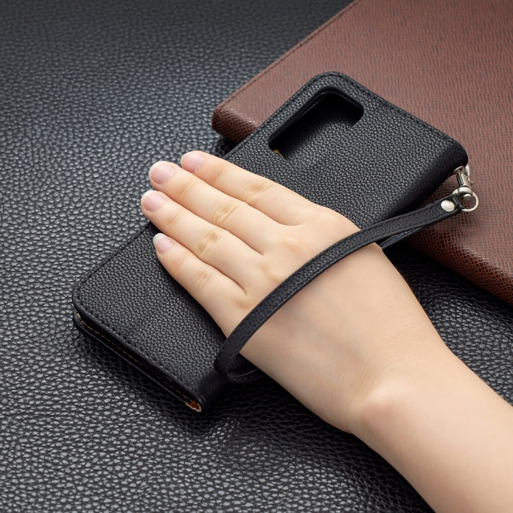 For Samsung Galaxy A82 5G Litchi Texture Pure Color Horizontal Flip Leather Case with Holder & Card Slots & Wallet & Lanyard