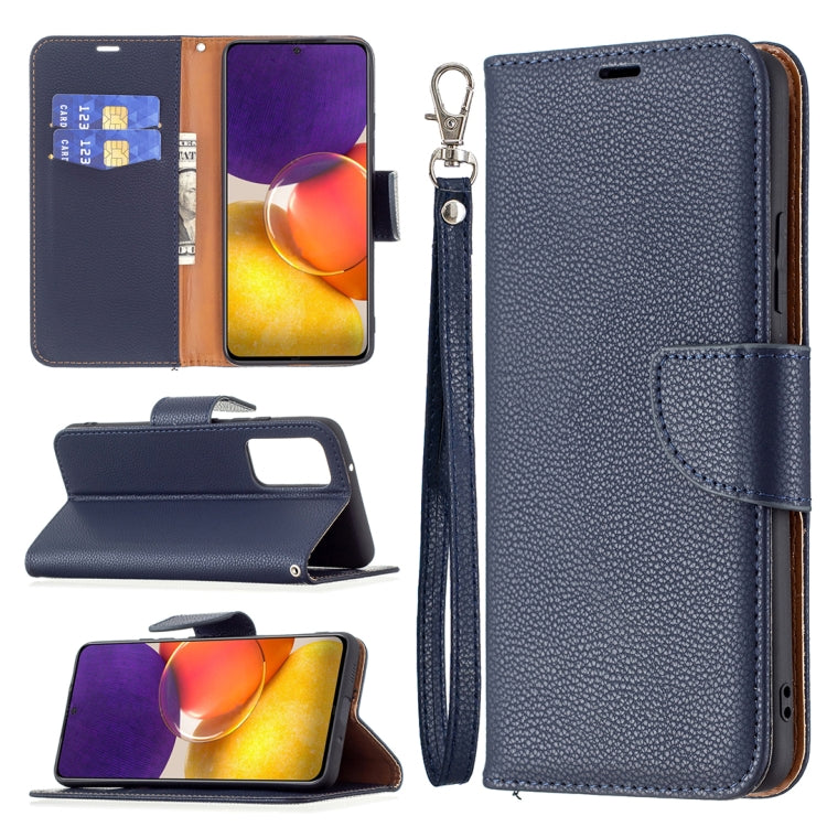 For Samsung Galaxy A82 5G Litchi Texture Pure Color Horizontal Flip Leather Case with Holder & Card Slots & Wallet & Lanyard
