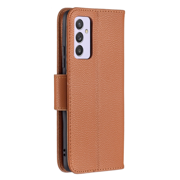 For Samsung Galaxy A82 5G Litchi Texture Pure Color Horizontal Flip Leather Case with Holder & Card Slots & Wallet & Lanyard