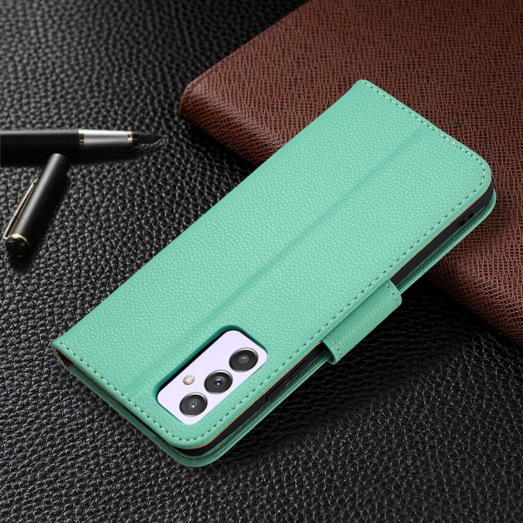 For Samsung Galaxy A82 5G Litchi Texture Pure Color Horizontal Flip Leather Case with Holder & Card Slots & Wallet & Lanyard