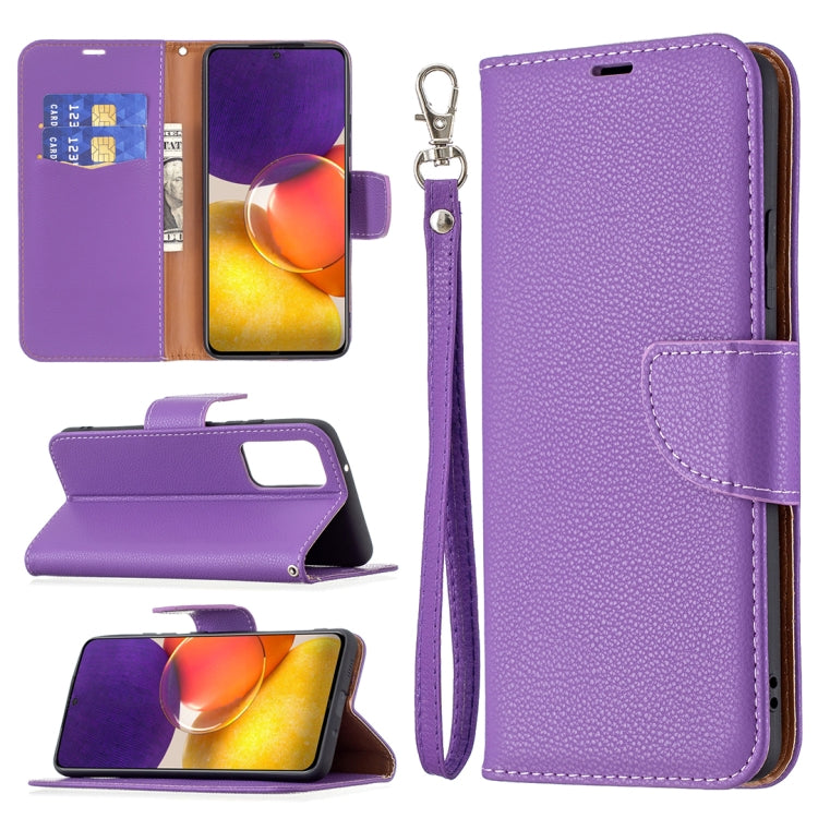 For Samsung Galaxy A82 5G Litchi Texture Pure Color Horizontal Flip Leather Case with Holder & Card Slots & Wallet & Lanyard