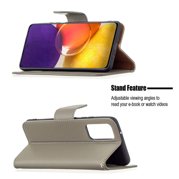 For Samsung Galaxy A82 5G Litchi Texture Pure Color Horizontal Flip Leather Case with Holder & Card Slots & Wallet & Lanyard