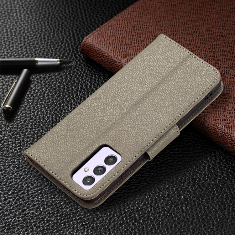 For Samsung Galaxy A82 5G Litchi Texture Pure Color Horizontal Flip Leather Case with Holder & Card Slots & Wallet & Lanyard