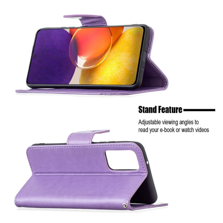 For Samsung Galaxy A82 5G Embossing Two Butterflies Pattern Horizontal Flip PU Leather Case with Holder & Card Slot & Wallet & Lanyard