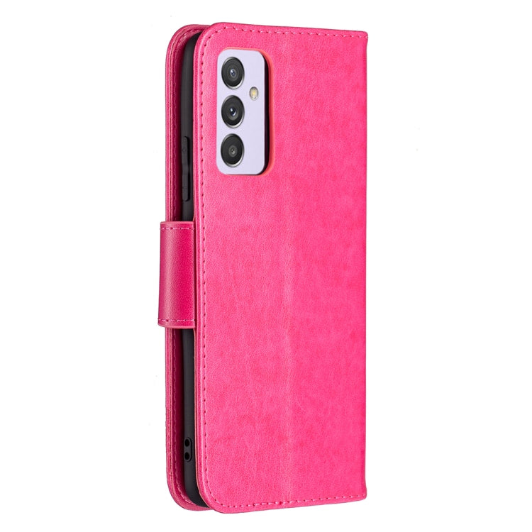 For Samsung Galaxy A82 5G Embossing Two Butterflies Pattern Horizontal Flip PU Leather Case with Holder & Card Slot & Wallet & Lanyard