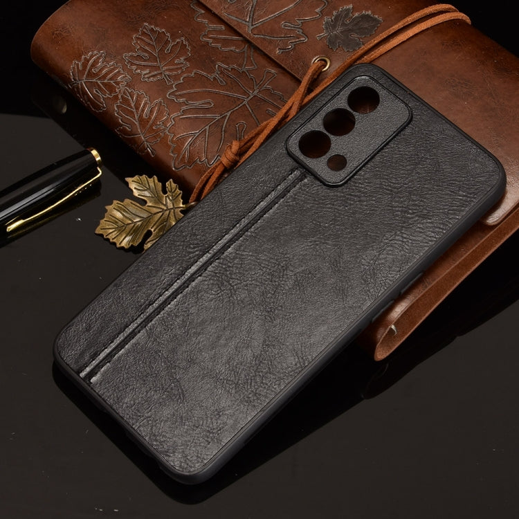 For OPPO K9 Shockproof Sewing Cow Pattern Skin PC + PU + TPU Case