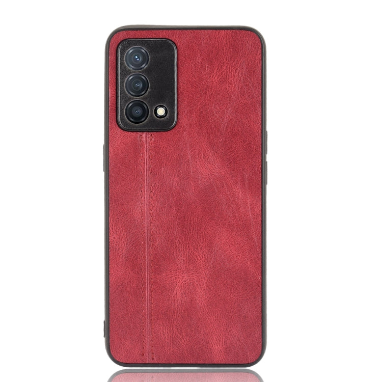 For OPPO K9 Shockproof Sewing Cow Pattern Skin PC + PU + TPU Case