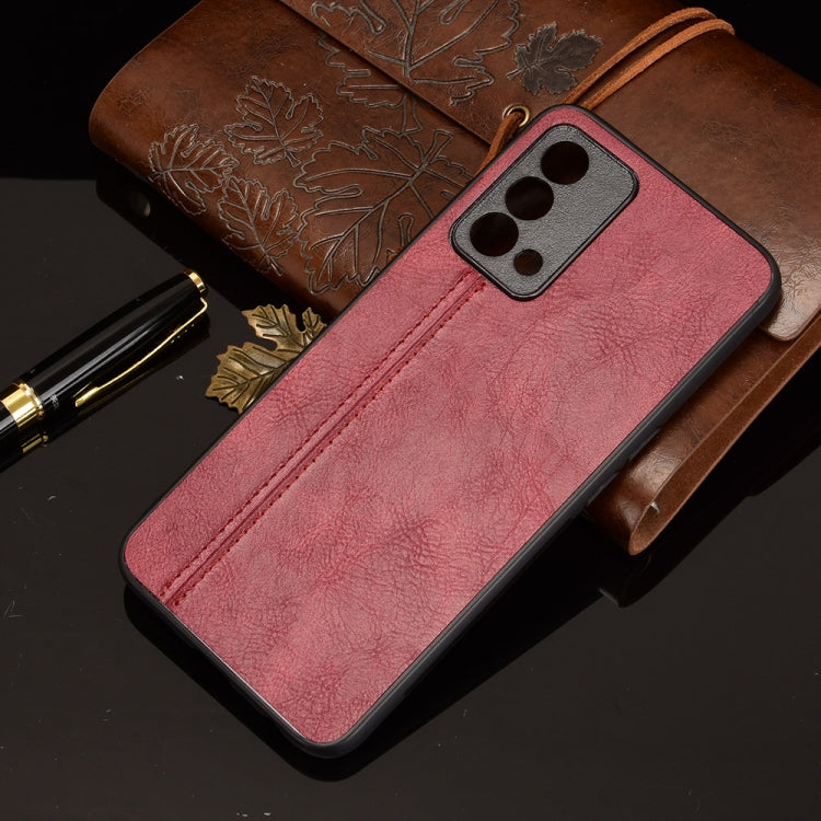 For OPPO K9 Shockproof Sewing Cow Pattern Skin PC + PU + TPU Case