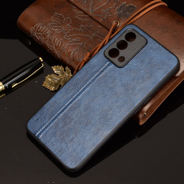 For OPPO K9 Shockproof Sewing Cow Pattern Skin PC + PU + TPU Case