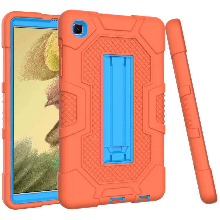 For Samsung Galaxy Tab A7 Lite T220 / T225 Contrast Color Robot Shockproof Silicone + PC Protective Case with Holder
