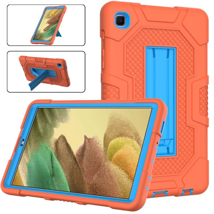 For Samsung Galaxy Tab A7 Lite T220 / T225 Contrast Color Robot Shockproof Silicone + PC Protective Case with Holder
