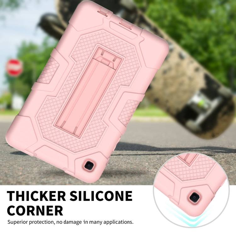 For Samsung Galaxy Tab A7 Lite T220 / T225 Contrast Color Robot Shockproof Silicone + PC Protective Case with Holder