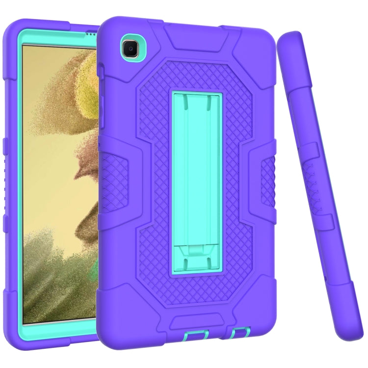 For Samsung Galaxy Tab A7 Lite T220 / T225 Contrast Color Robot Shockproof Silicone + PC Protective Case with Holder