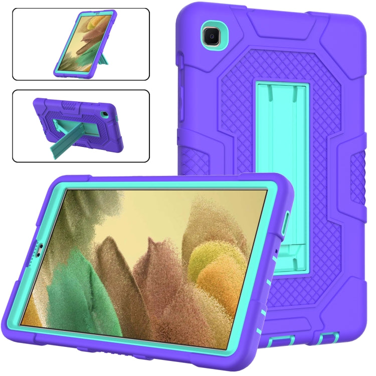 For Samsung Galaxy Tab A7 Lite T220 / T225 Contrast Color Robot Shockproof Silicone + PC Protective Case with Holder