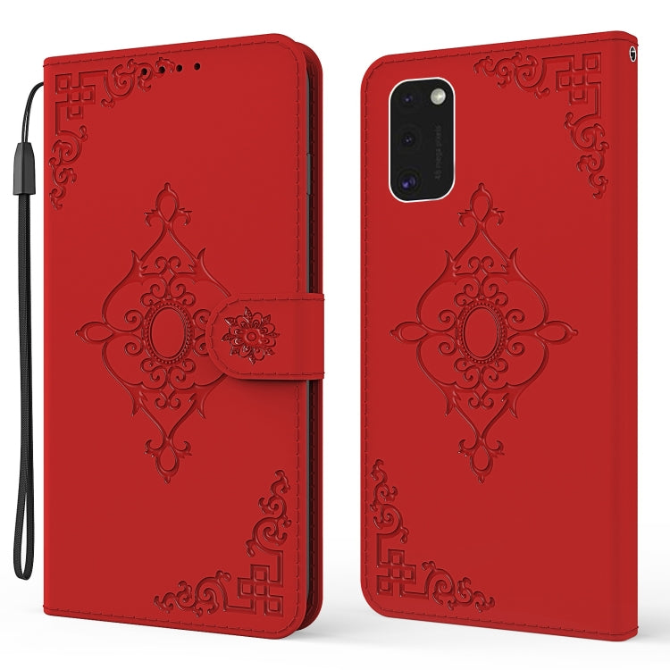 For Samsung Galaxy S21 5G Embossed Fortune Flower Pattern Horizontal Flip Leather Case with Holder & Card Slot & Wallet & Lanyard