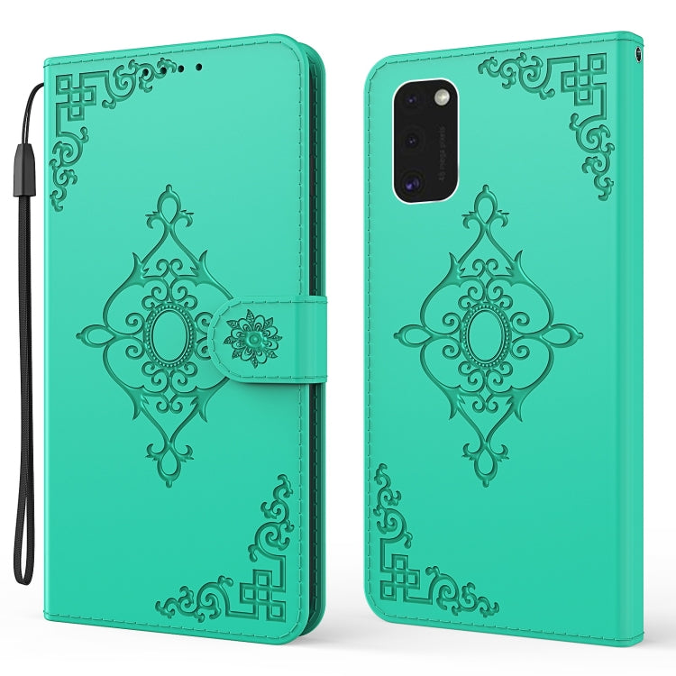 For Samsung Galaxy S21+ 5G Embossed Fortune Flower Pattern Horizontal Flip Leather Case with Holder & Card Slot & Wallet & Lanyard