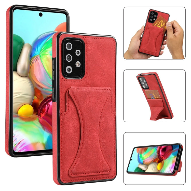 For Samsung Galaxy A72 5G / 4G Ultra-thin Shockproof Protective Case with Holder
