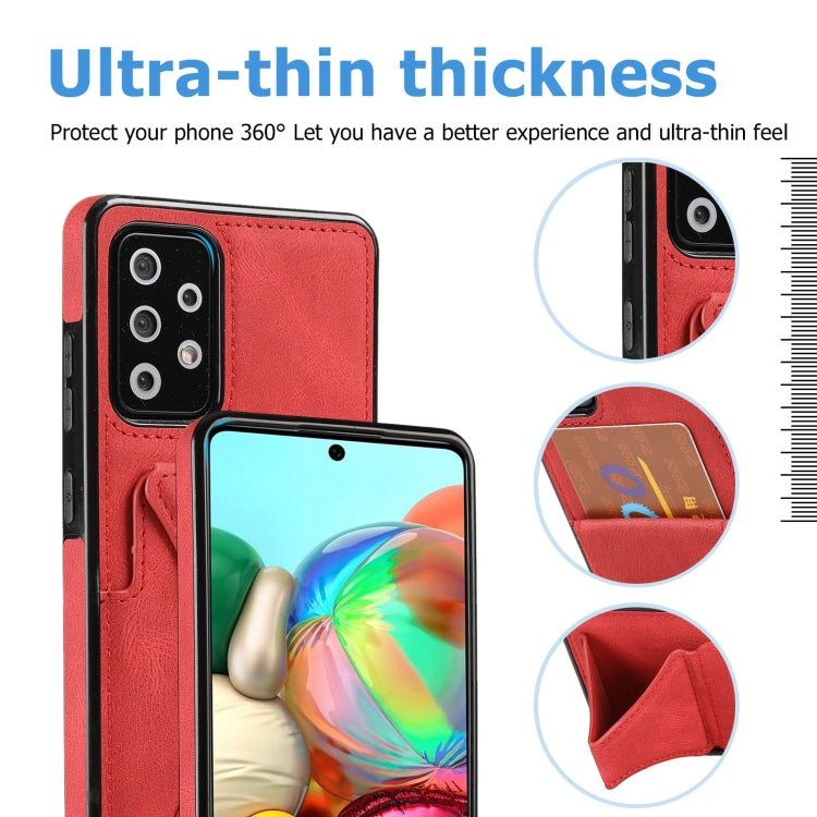 For Samsung Galaxy A72 5G / 4G Ultra-thin Shockproof Protective Case with Holder