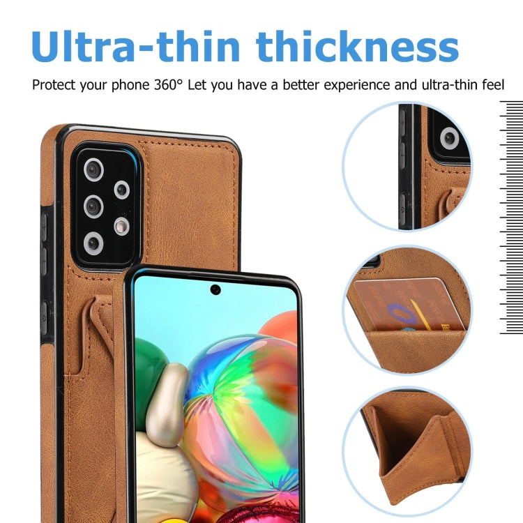For Samsung Galaxy A72 5G / 4G Ultra-thin Shockproof Protective Case with Holder