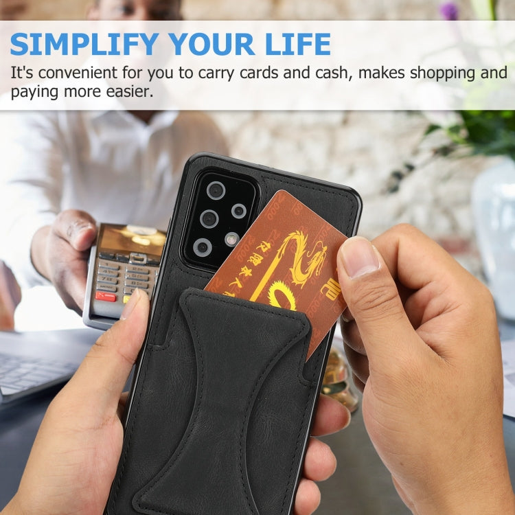 For Samsung Galaxy A72 5G / 4G Ultra-thin Shockproof Protective Case with Holder