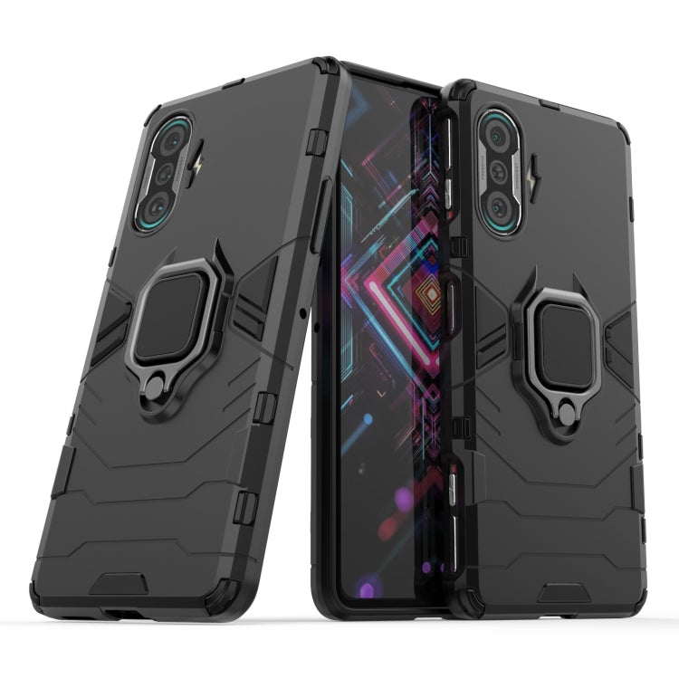 For Xiaomi Redmi K40 Gaming Shockproof PC + TPU Protective Case with Magnetic Ring Holder