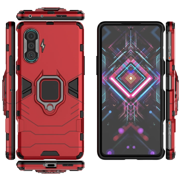 For Xiaomi Redmi K40 Gaming Shockproof PC + TPU Protective Case with Magnetic Ring Holder