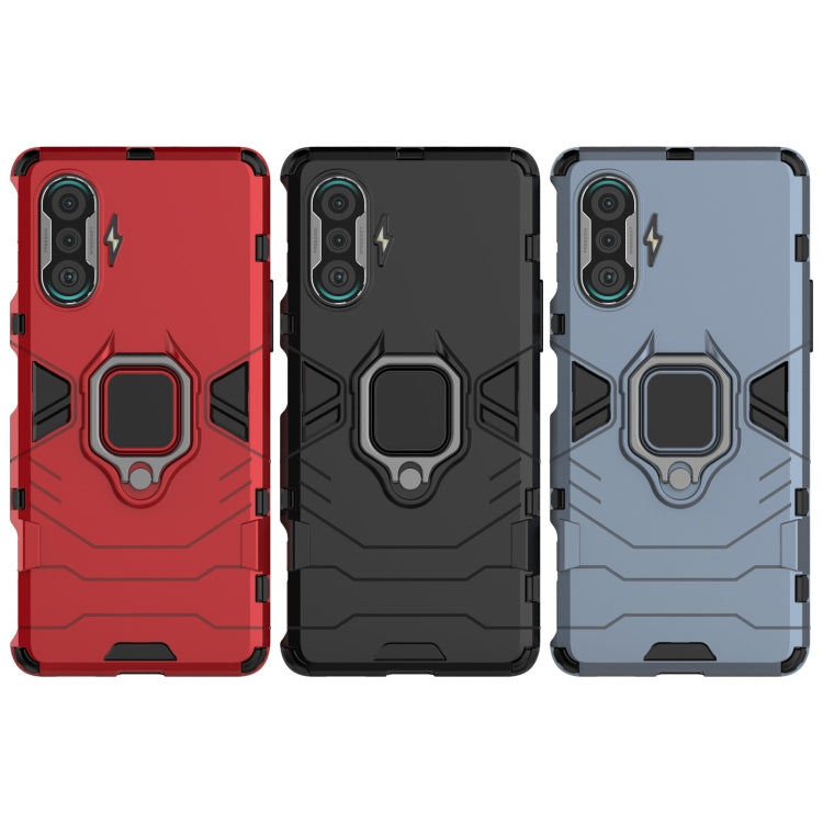 For Xiaomi Redmi K40 Gaming Shockproof PC + TPU Protective Case with Magnetic Ring Holder