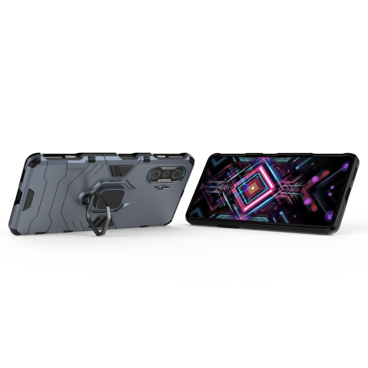 For Xiaomi Redmi K40 Gaming Shockproof PC + TPU Protective Case with Magnetic Ring Holder
