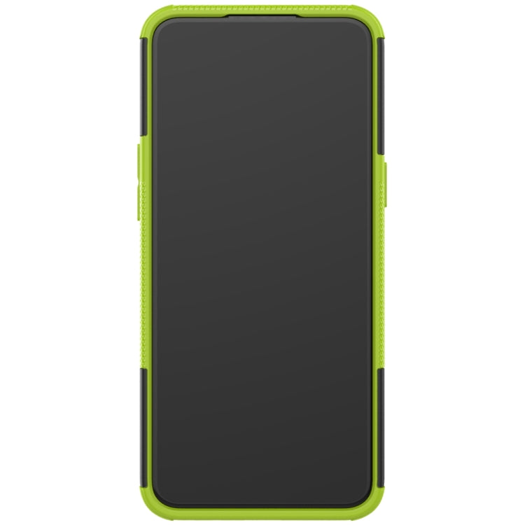 For OPPO Realme 5 Tire Texture TPU + PC Shockproof Case with Holder