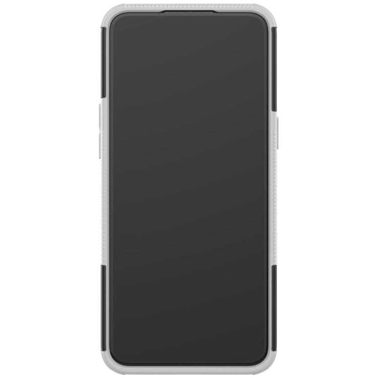 For OPPO Realme 5 Tire Texture TPU + PC Shockproof Case with Holder