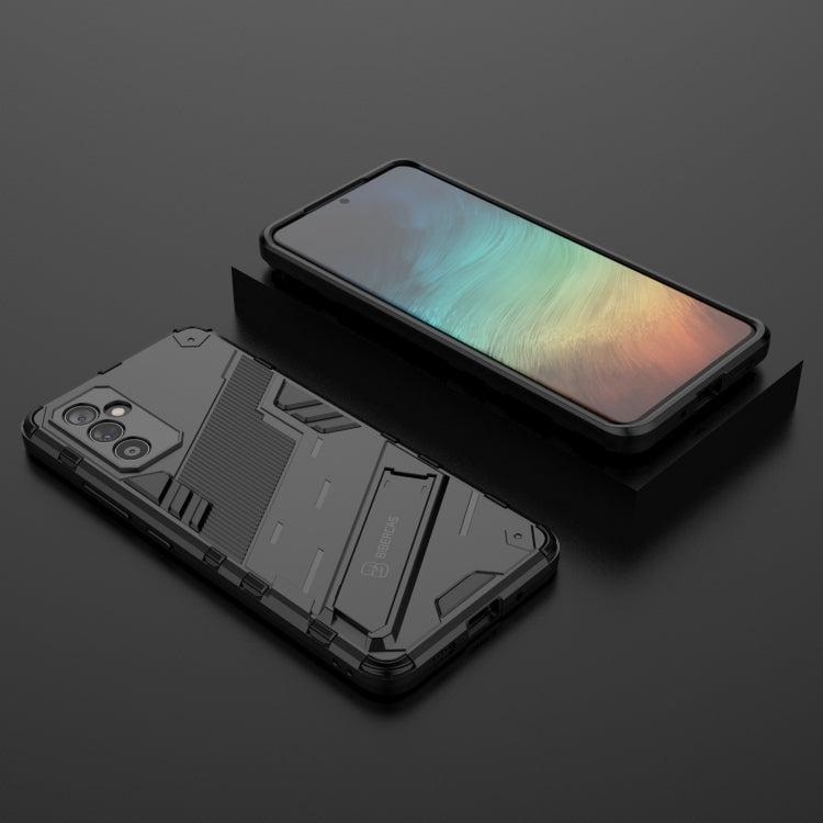 For Samsung Galaxy A82 5G Punk Armor 2 in 1 PC + TPU Shockproof Case with Invisible Holder